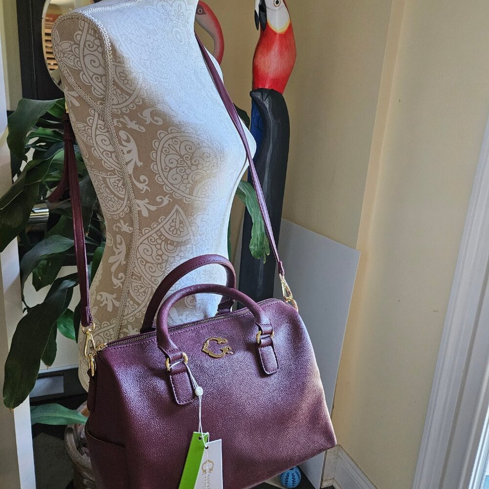 C Wonder -Woman`s NWT Burgundy Ever Speedy Satchel -Crossbody Handbag - Picture 10 of 10